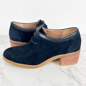 clarks navy blue dress shoes Clarks Womens Carleigh Jazz Navy Nubuck  THE SHOE PLAZA